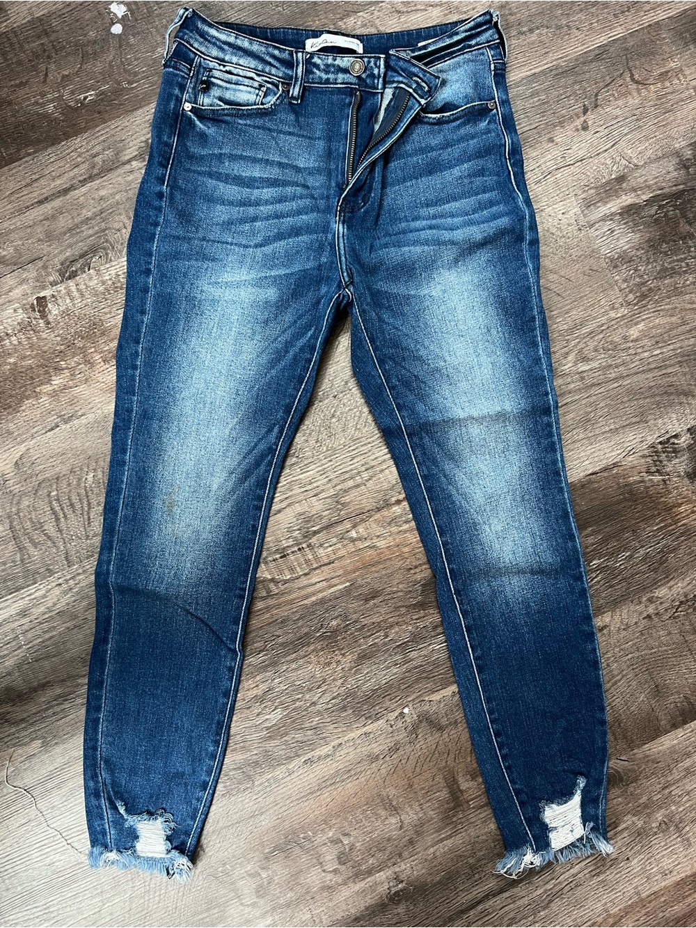 KanCan Raw Hem Skinny Jeans